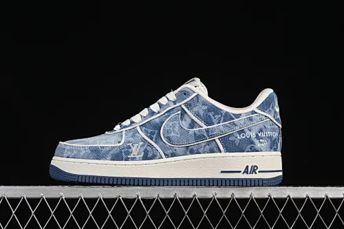 All Categories Nk Air Force 1 Air Force Series Nk Air Force 1 Low Air Force Low Nike Air Force 1'07 Low LV Joint Blue Denim Air Force One Low Casual Shoes SC9207-532